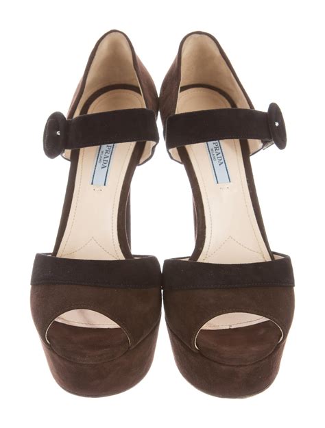 prada suede platform sandals nude|prada platform sandals size 38.